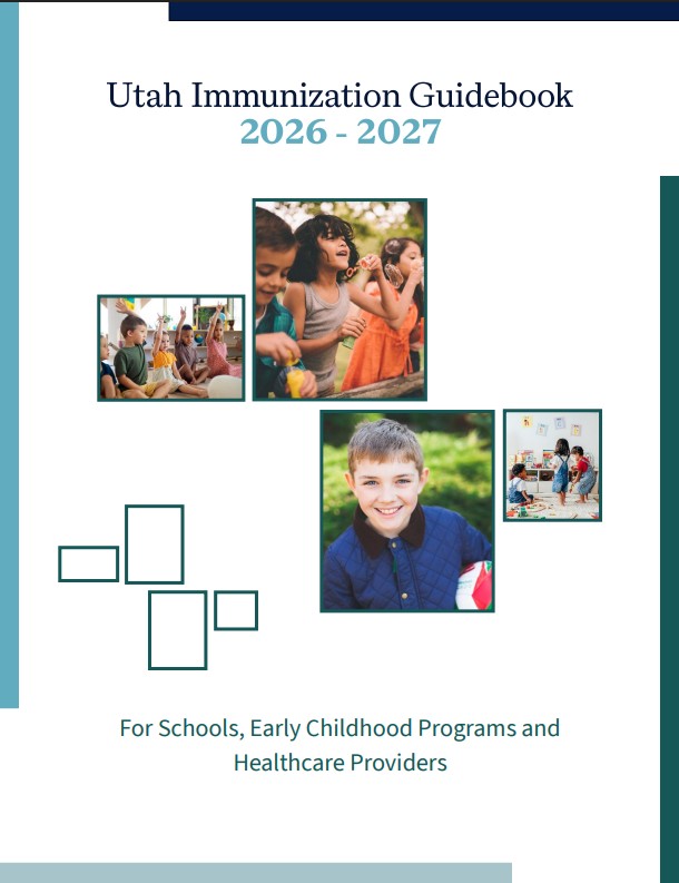 The Utah Immunization Guidebook front page image.